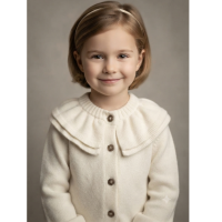 MSX252: Girls Knitted Cardigan- 2 colours assorted (1-10Years)
